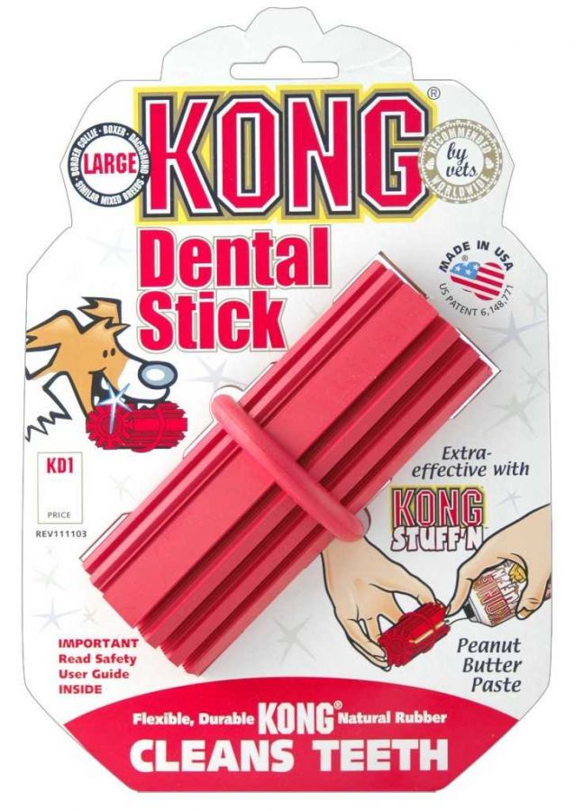 Kong Dental Stick Medium dentální hračka 9cm