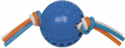 Nobby hračka TPR míček se silikonovým lanem modrá