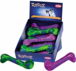 Nobby TOYBOX hračky Kosti TPR guma 19 cm 10 ks