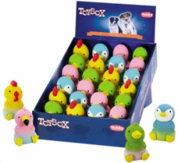 Nobby TOYBOX hračky pro psy Baby Birds latex 24 ks