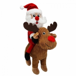 Nobby Vánoční plyšový Santa na losu 38 cm