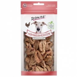 Dokas - Mrazem sušená kuřecí srdíčka pro psy 22 g