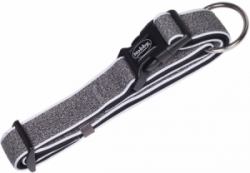 Nobby CAYO obojek nylon reflexní šedá L-XL 50-65cm