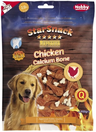 Nobby StarSnack Chicken Calcium Bone kalciová kost s kuřetem 900 g