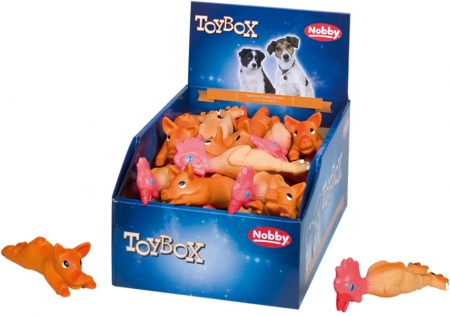 Nobby TOYBOX hračky slepička a prasátko latex 14+16 cm 36ks