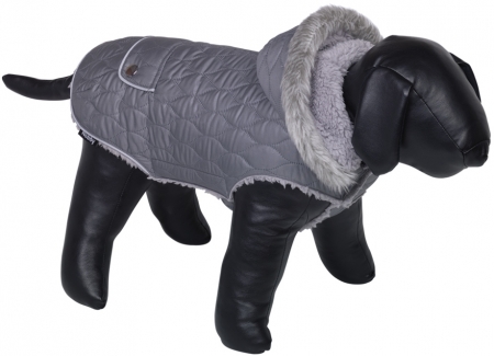 Nobby POLAR obleček pro psa s kapucí 36cm šedá