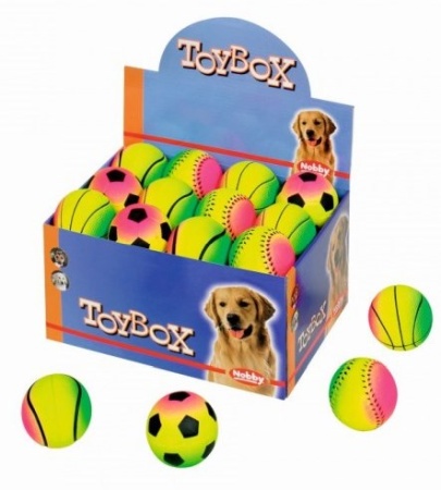 Nobby Toy Box pes míček pěnová guma 6,3cm 24ks