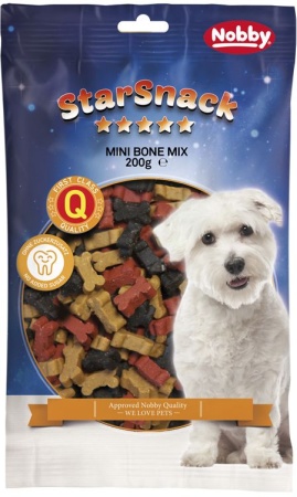 Nobby StarSnack Mini Bones Mix pamlsek kostičky 200g