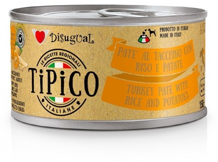 Disugual Tipico Dog Krůta, rýže a brambory konzerva 150g