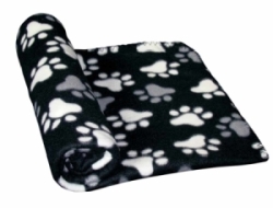 Nobby fleecová kostkovaná deka PIPPA Classic 50 x 75 cm černá
