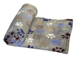 Nobby fleecová kostkovaná deka PIPPA Classic 50 x 75 cm světle šedá